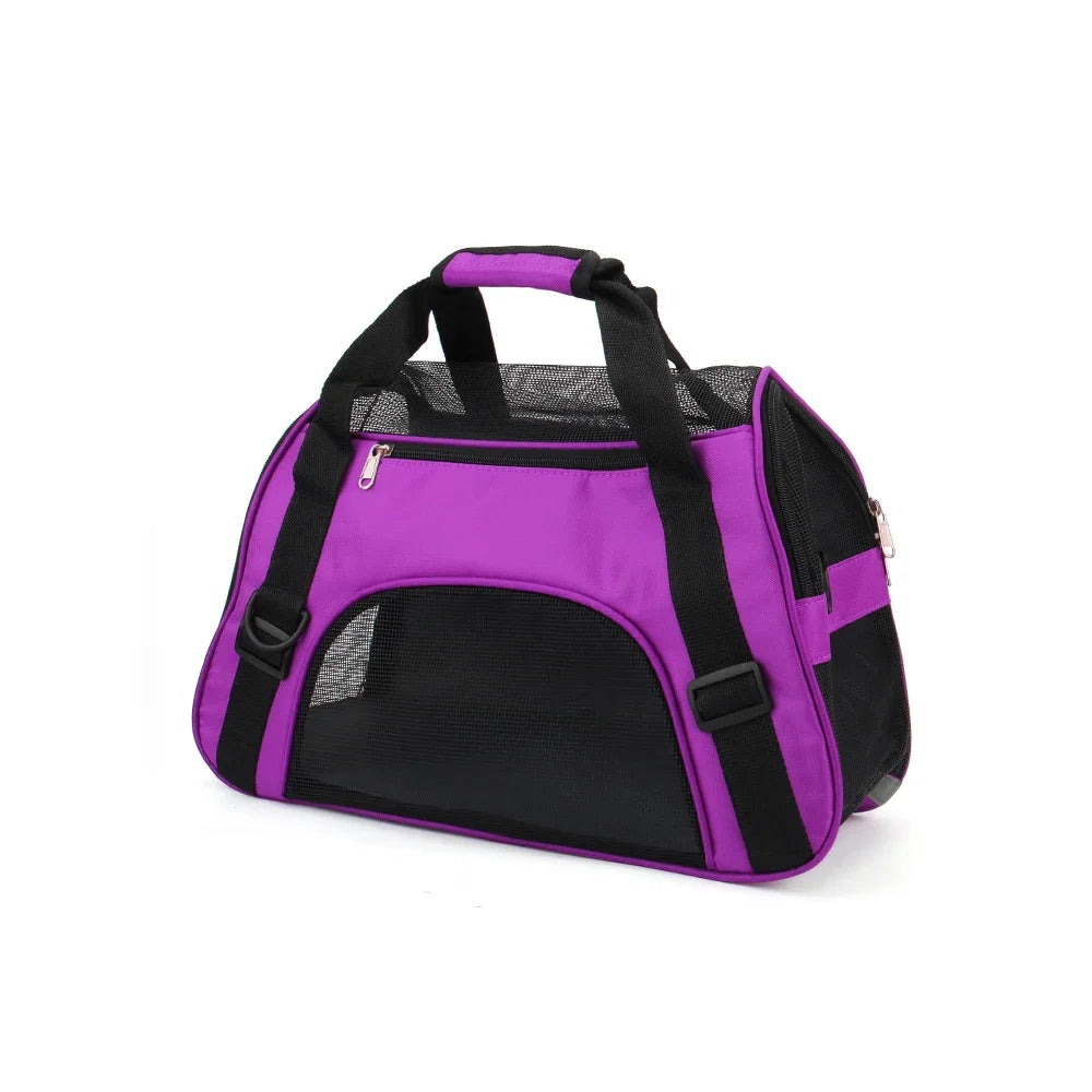 Cat Bags Portable Dog Carrier Bag Mesh Breathable Carrier Bags for Small Dogs Foldable Cats Handbag Travel Pet Bag Transport Bag
