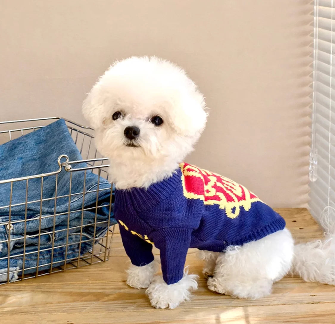 Cute French Fries Printed Soft Cotton Sweater for Pets High Quality Design Dog Jacket Small Animal Clothing for Cats
