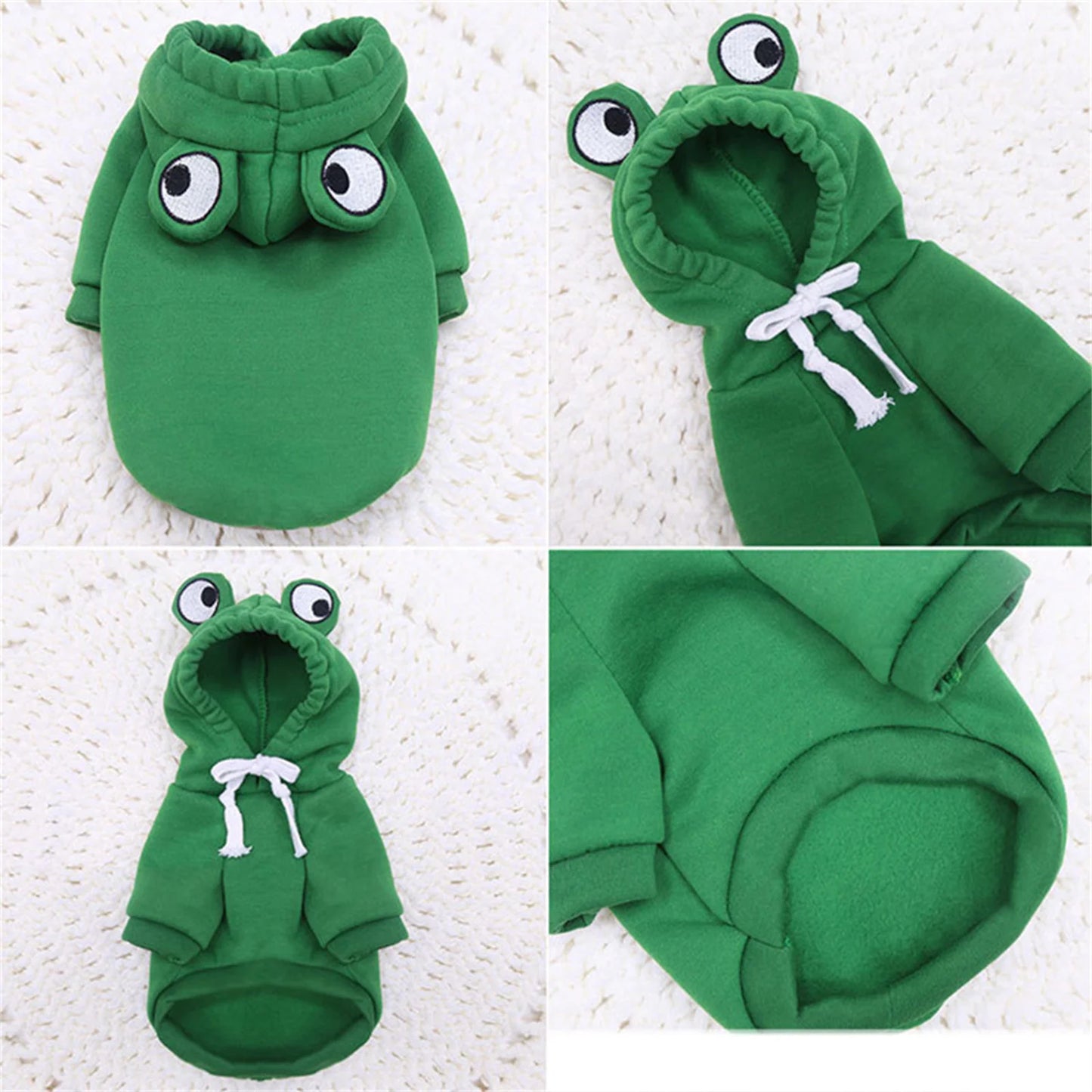 New Dog Hoodie Clothes Cute Design Sweater Coat Carrot  Frog Shape Warm Fleece Outdoor Pet Outfit Outerwear for Dogs Puppy