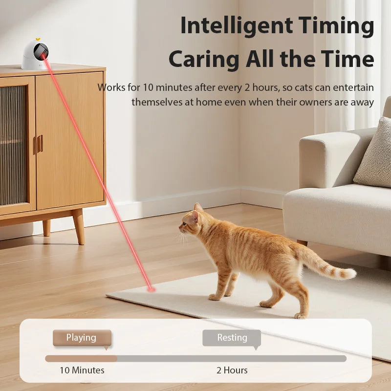ROJECO Automatic Cat Laser Toy Interactive 360° Adjustable Electric Cat Toy For Kitty Dog Indoor Smart Teasing Laser Cat Toys