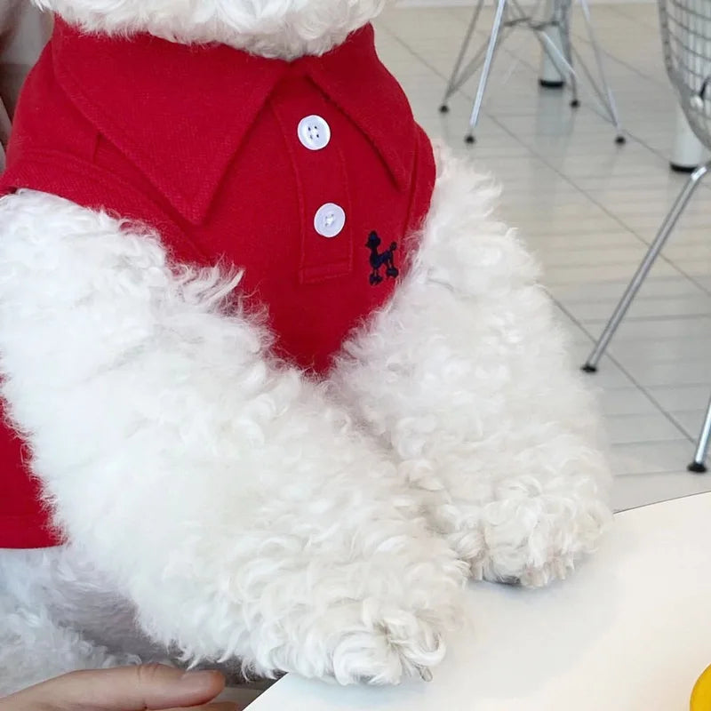 New Pet Dog Polo Shirt Dog Cool Clothes Soft Breathable Yorkie Chihuahua Puppy Clothes Dog Vest for Small Medium Dogs Costumes