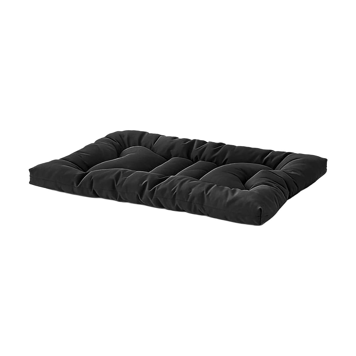 NEWEST Chew Proof Dog Bed, Indestructible for Large Size Durable Dog Crate Pad, Waterproof & Washable Tough Kennel Pet Mats, Suitable for Aggressive Chewers (Black, L-35*22in)